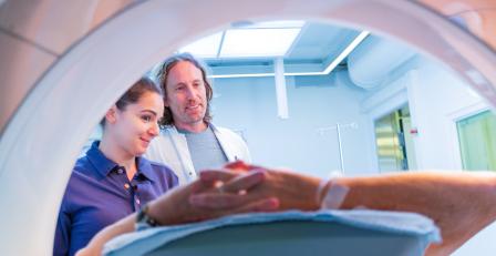 Patientenbetreuung am PET/CT Siemens Biograph Vision